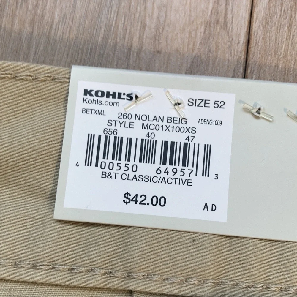 NWT Side elastic tan cargo short Croft & barrow size 52 or 46 - Picture 12 of 16